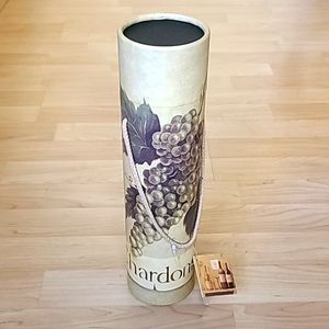 Green Wine Bottle Holder Wine bottle Gift Box Carrier Tote 13" Height